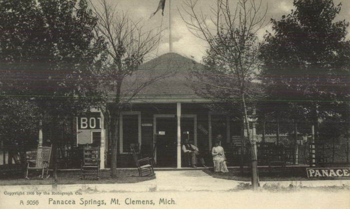Panacea Springs - Old Postcard (newer photo)